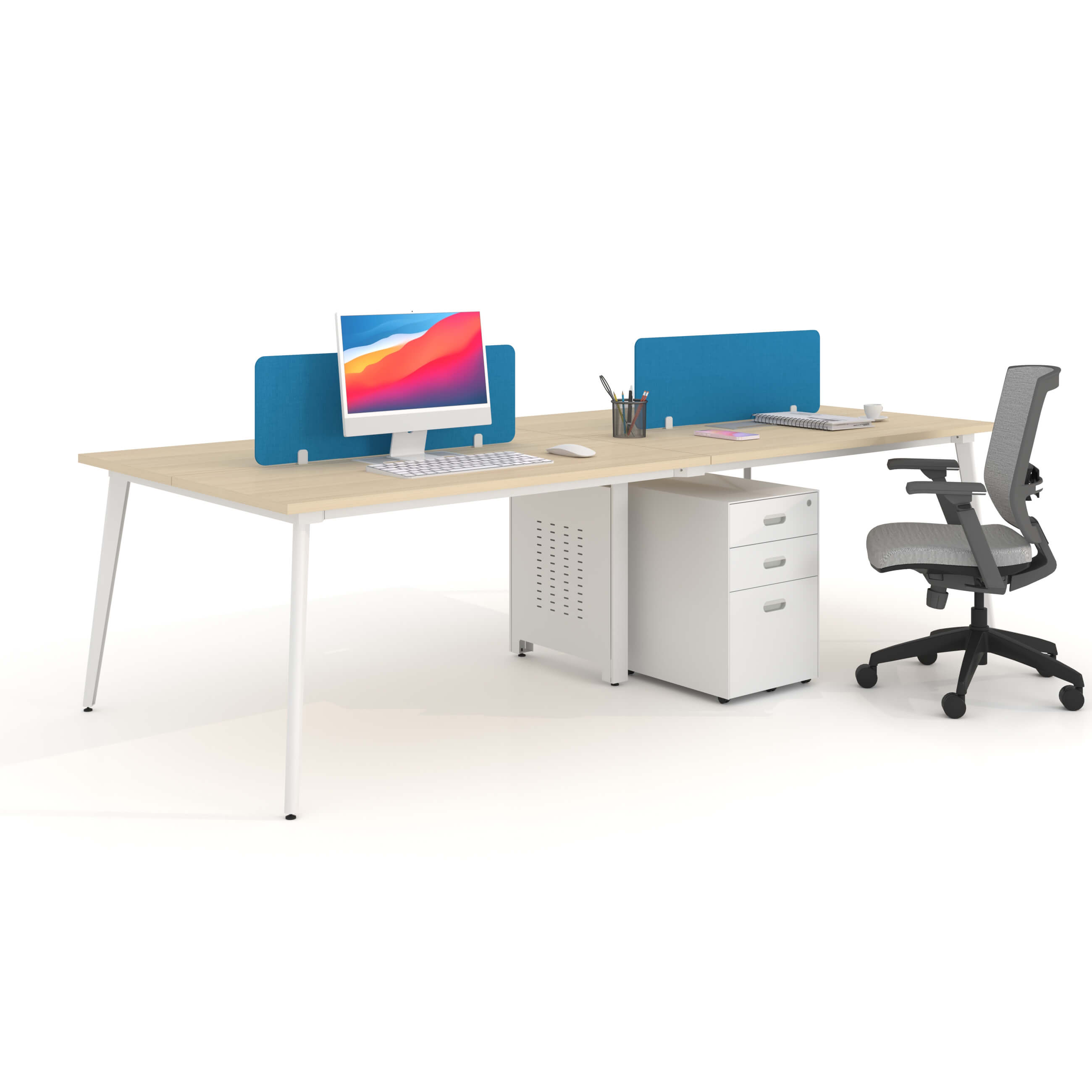 Table extensible en acier stable pour le bureau