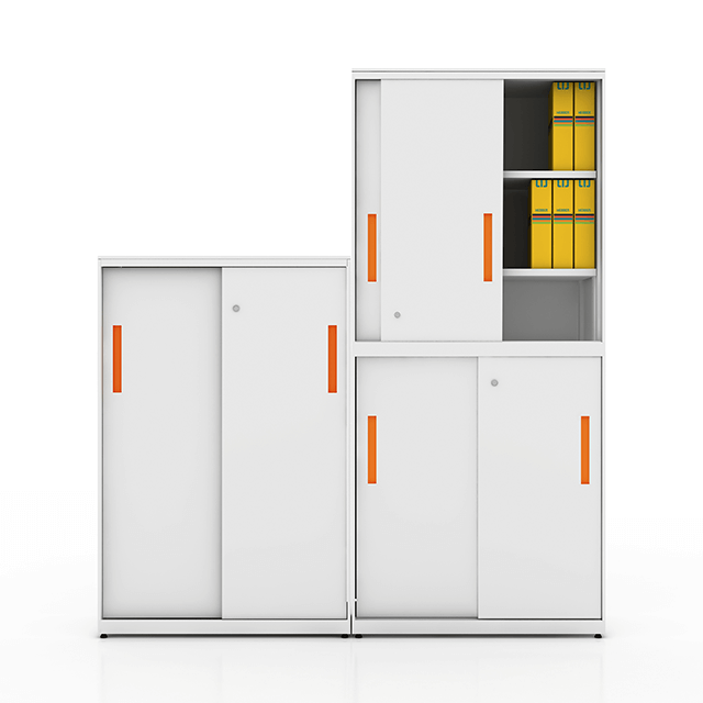 Classeurs métalliques à portes coulissantes, mobilier de bureau